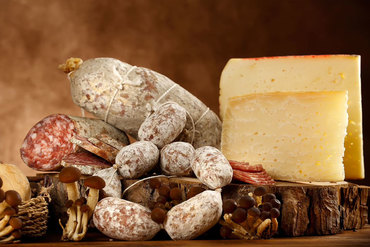 cured meats-cheese-cheese